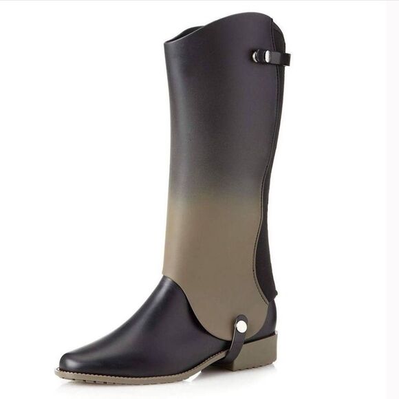 Melissa Shoes - Melissa Special Multi Way Riding Boots Black Green NWT